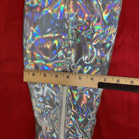 Cape Robbin Bemilia Holographic Thigh High Boots for Women Over the Knee 9M - Picture 12 of 16
